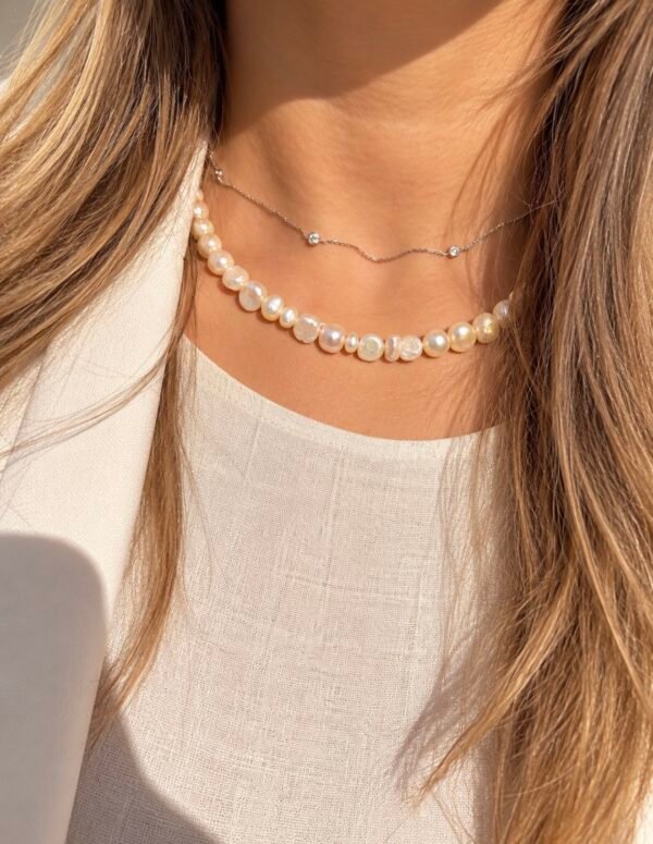 Collier de perle de l'eau douce ÉPURE