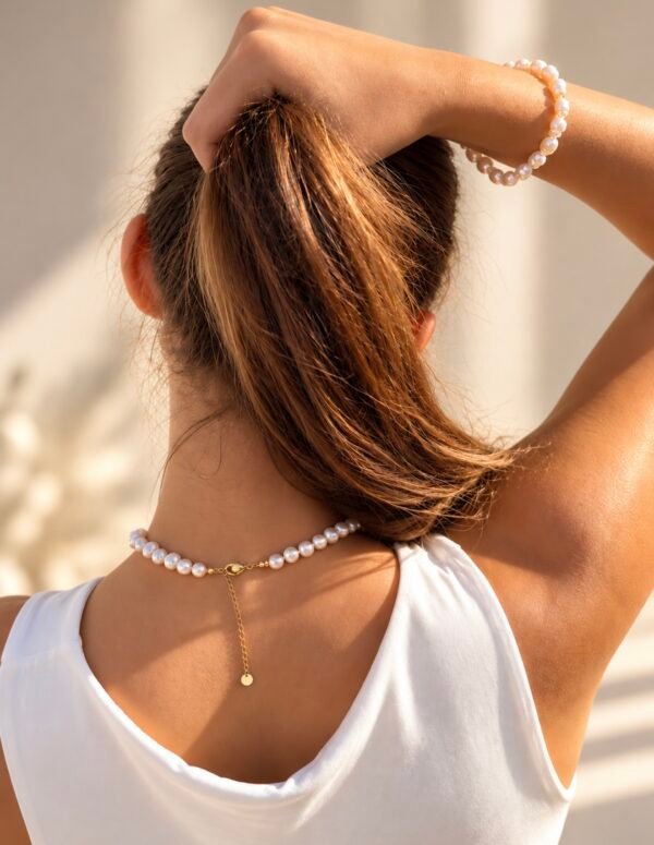 Collier de perle de l'eau douce ÉPURE
