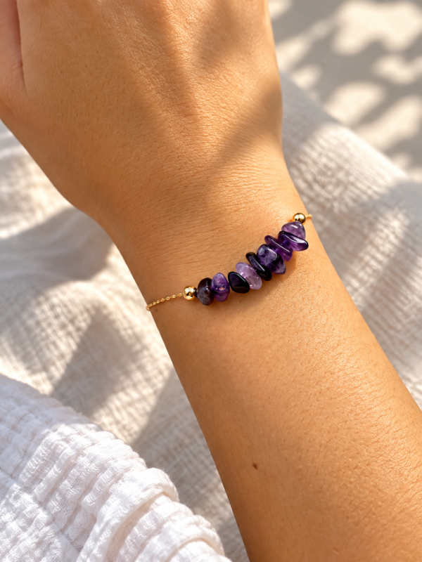 Bracelet améthyste INTUITION