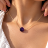 colier 1 mannequin touche Collier améthyste avec pendentif INTUITION
