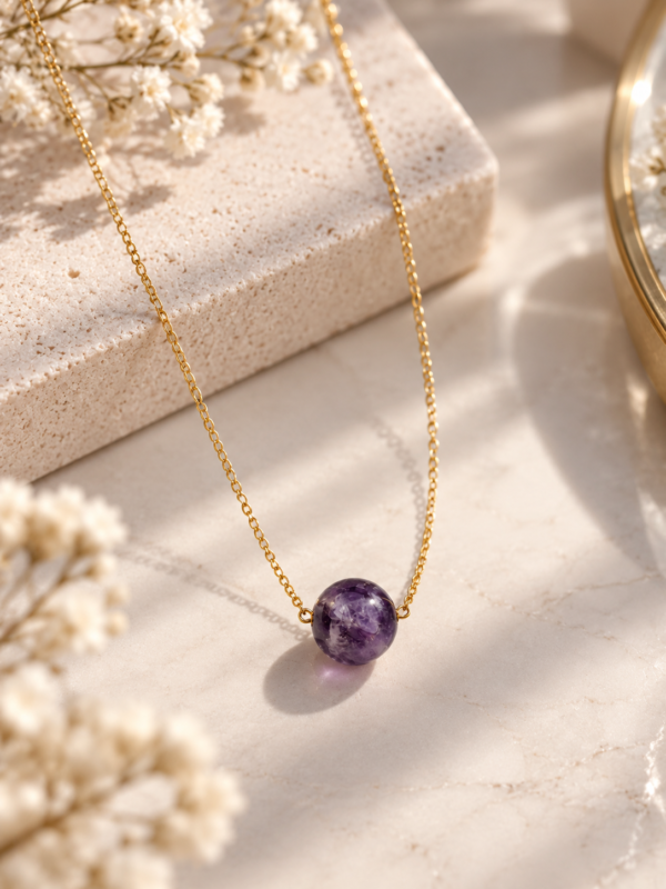 collier 1 aussi Collier améthyste avec pendentif INTUITION
