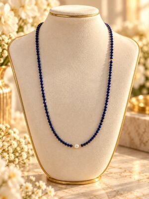 azulea-lapis-lazuli-collier-perle-eau-douce Collier AZULÉA en lapis-lazuli avec véritable perle d’eau douce centrale