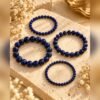 AZURA – lapis-lazuli Lot de 4 bracelets AZURA en lapis-lazuli, autre vue
