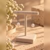 ÉPURE Perle argentée 1 Boucles d'oreilles ÉPURE Perle version argentée – maillon ovale et perle d'eau douce