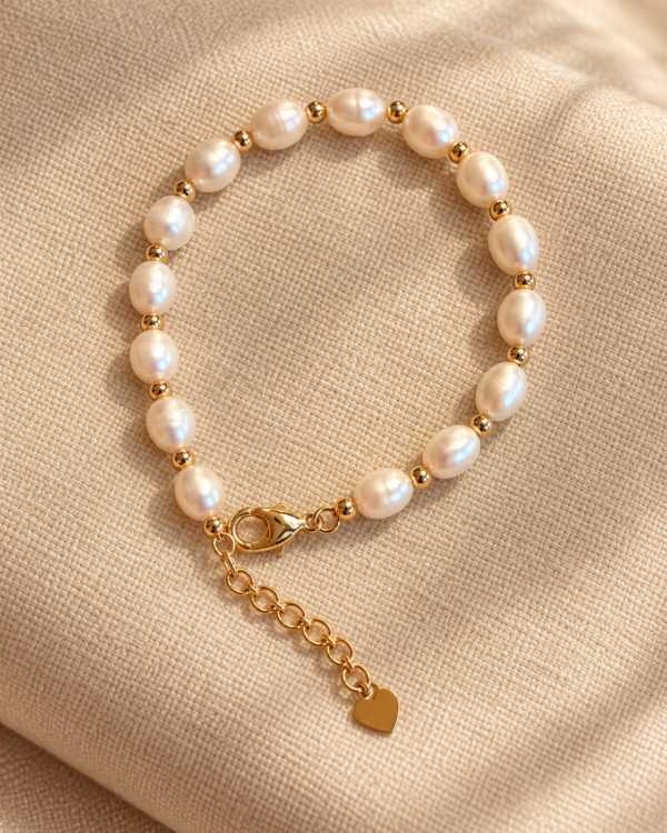 Bracelet ÉPURE — perles d'eau douce naturelles