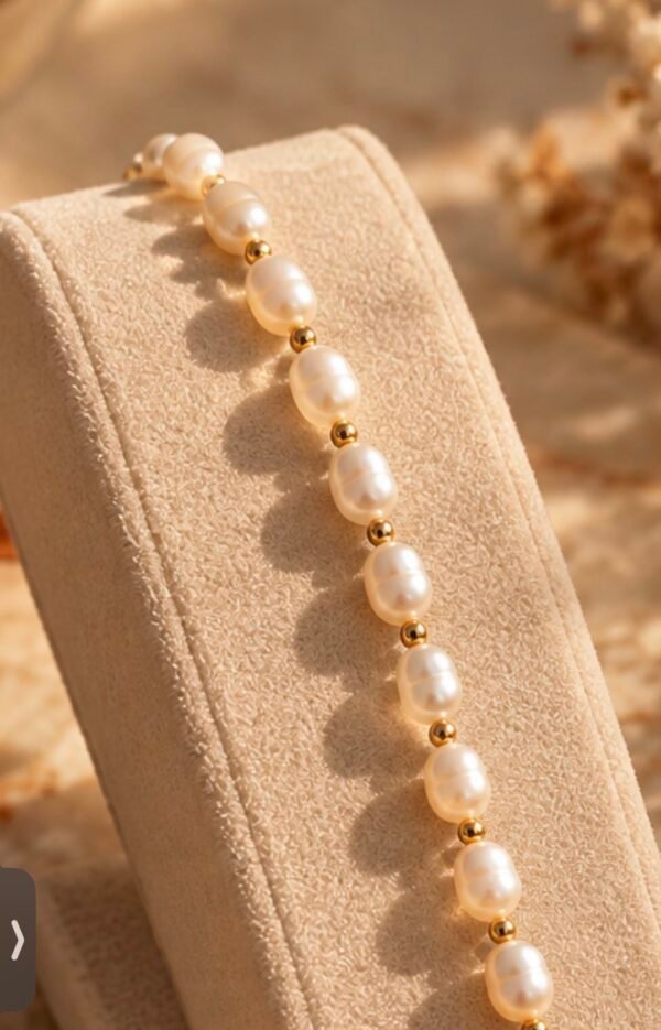 Bracelet ÉPURE — perles d'eau douce naturelles