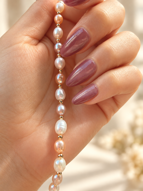 Bracelet ÉPURE — perles d'eau douce naturelles