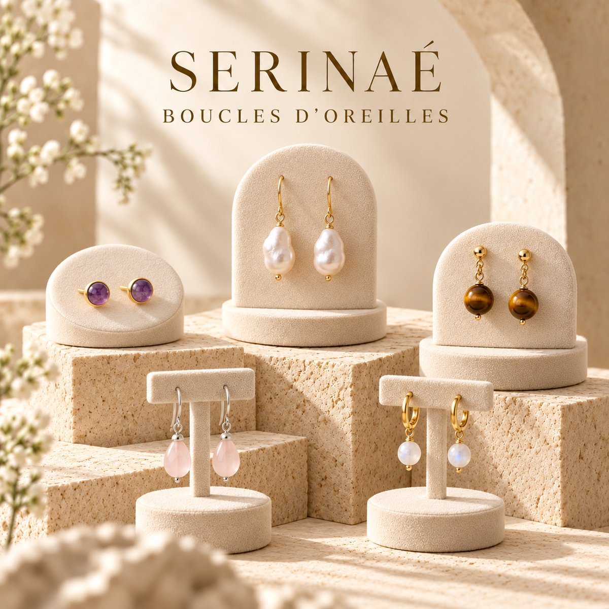 Boucles d’oreilles Serinaé